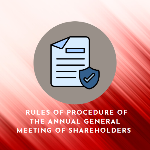 Rules of conduct for the Annual General Meeting of Shareholders & Extraordinary General Meeting of S